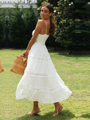 Elegantes Damen Maxi Kleid aus Baumwolle