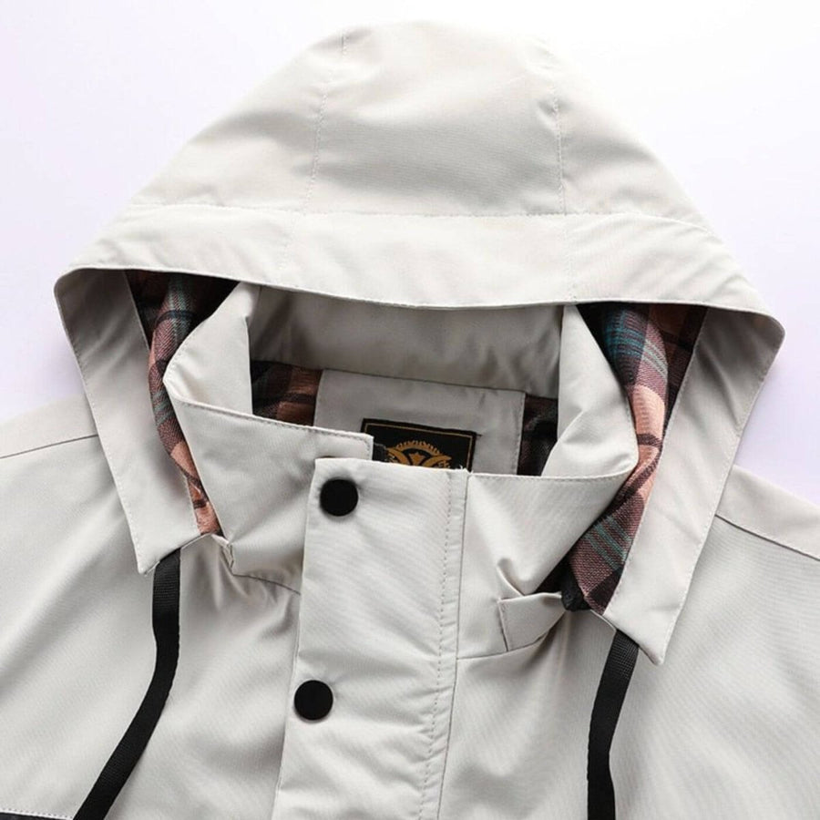 Winterjacke Herren mit Kapuze und Taschen
