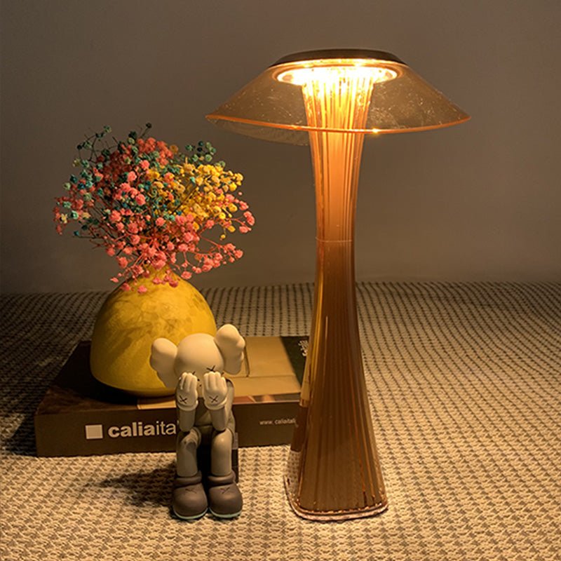 Kristall-LED-Tischlampe – Stilvolles, kabelloses Licht mit Touch-Dimmer & Farbwechsel