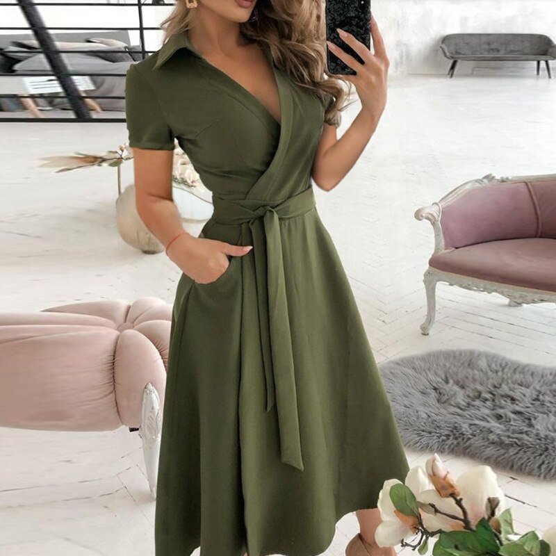 Elegantes Damen A-Linien Kleid für vielseitige Anlässe