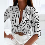 Violett - bluse mit wickelkragen