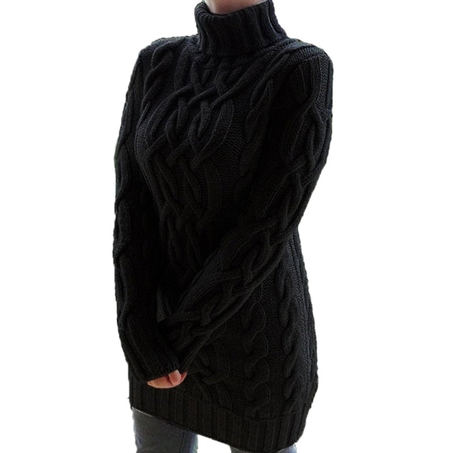 Oversized Gestricktes Damenkleid | Lange Ärmel