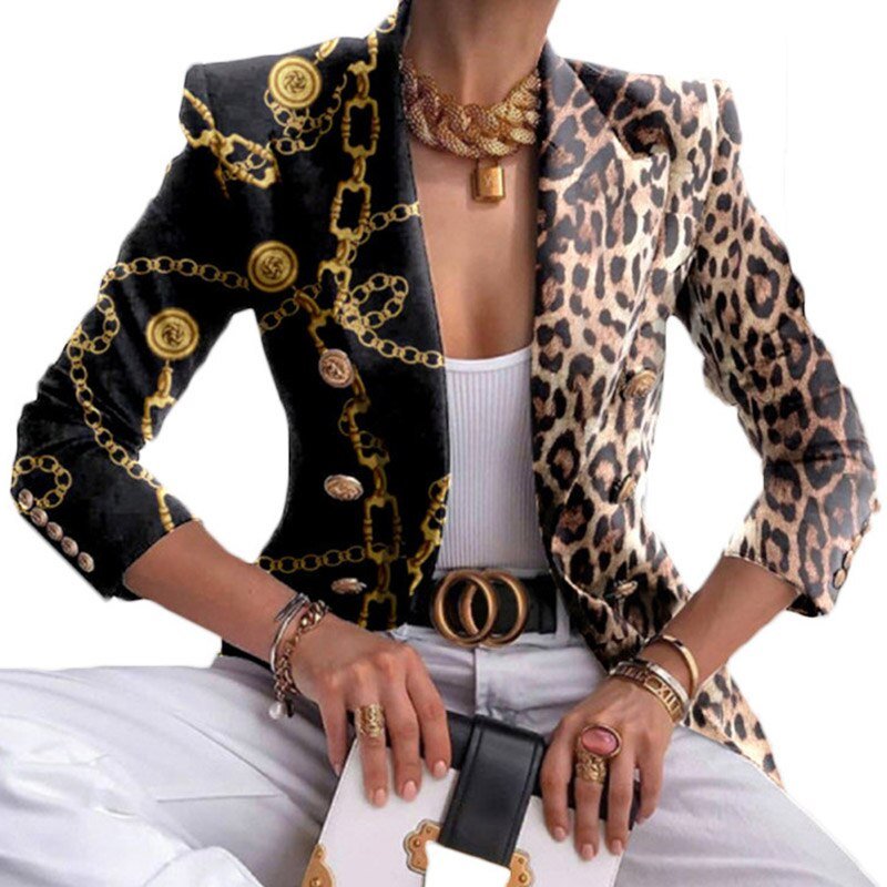Heidi-Mode | Blazer mit stilvollen Drucken für Damen schicke Kleidung