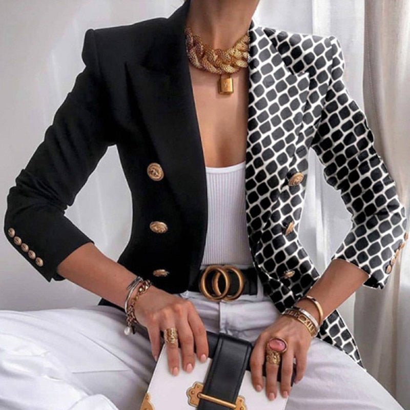 Heidi-Mode | Blazer mit stilvollen Drucken für Damen schicke Kleidung