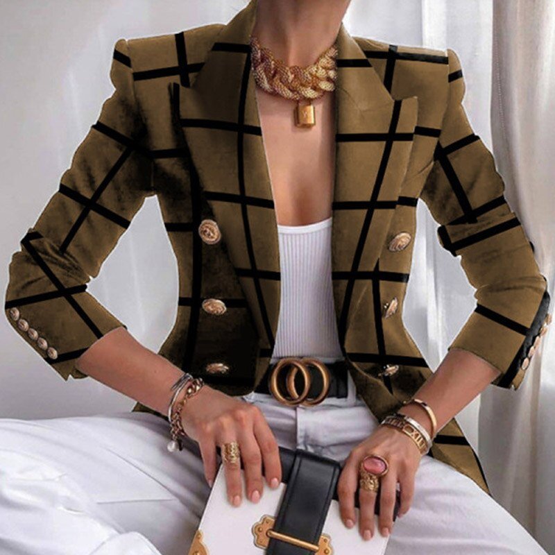 Heidi-Mode | Blazer mit stilvollen Drucken für Damen schicke Kleidung