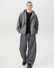 Wollmischung Kapuzenjacke Herren