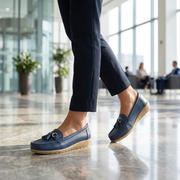 Orthopädische Leder-Loafer für Damen | Fußgewölbestütze