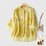 Maisie | Blumenbluse aus Premium-Materialien