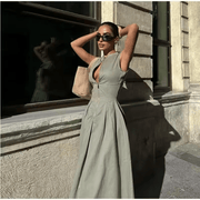 Zaira | Damen Elegantes Maxikleid – Fließendes Sommerkleid Urlaub & Hochzeit 2026