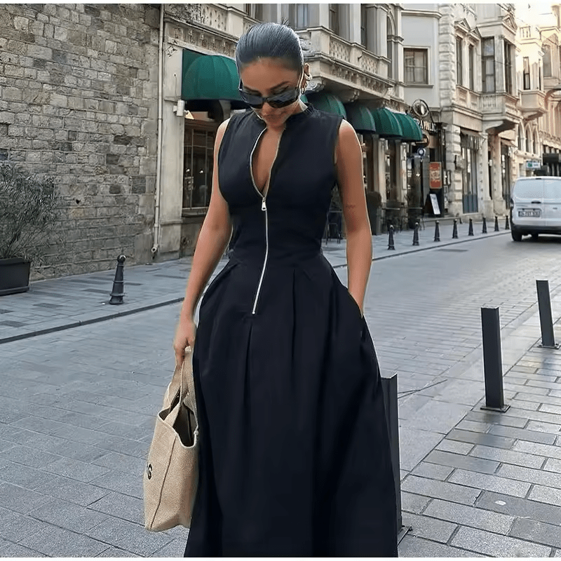 Zaira | Damen Elegantes Maxikleid – Fließendes Sommerkleid Urlaub & Hochzeit 2026