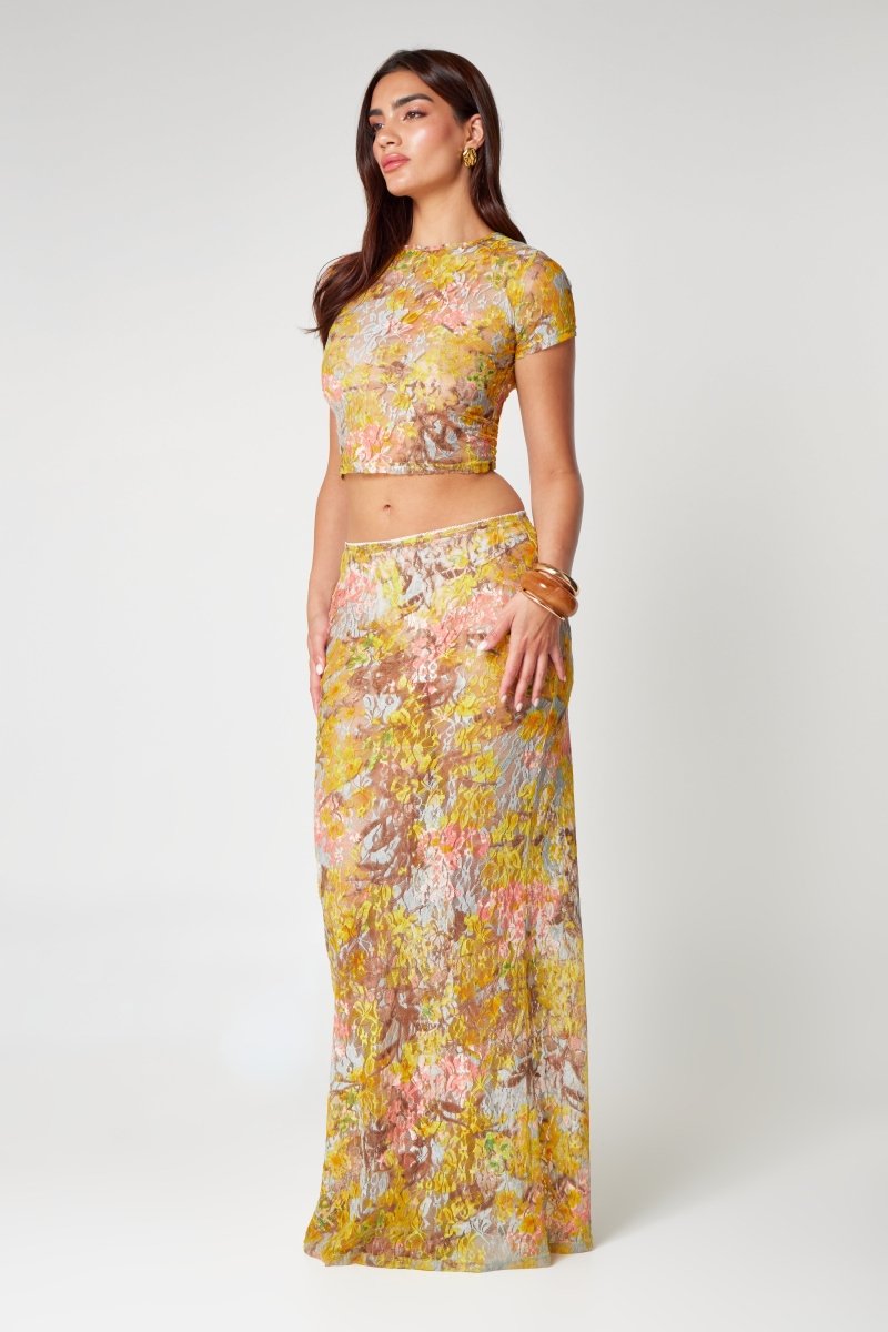 Zweiteiler Set Top Rock Floral