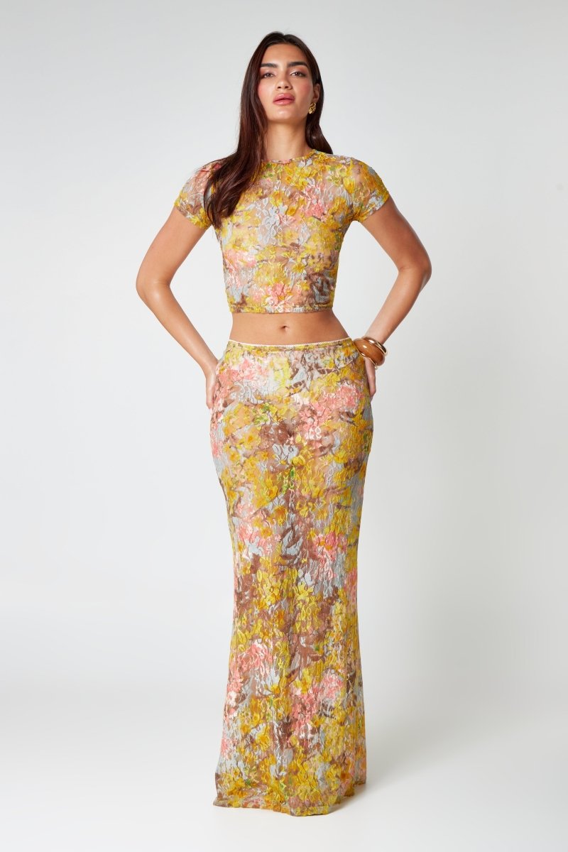 Zweiteiler Set Top Rock Floral